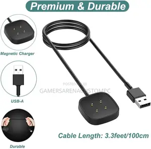 Charger for Fitbit Sense/Sense 2/Versa 3/Versa 4 Smartwatch