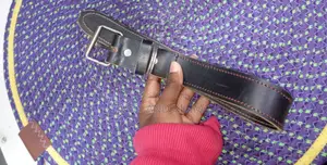 Dogs Black Leather Collar