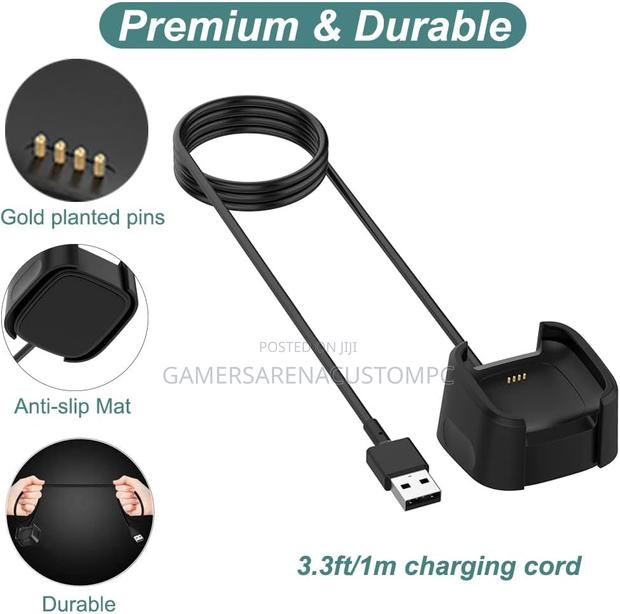 Charger for Fitbit Versa 2 Smartwatch | Replacement Charging Cable - thumbnail 3
