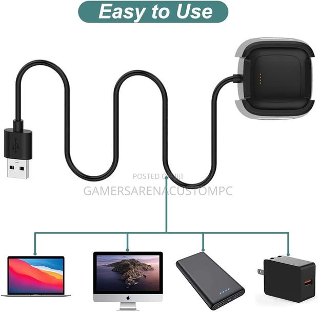 Charger for Fitbit Versa 2 Smartwatch | Replacement Charging Cable - thumbnail 4