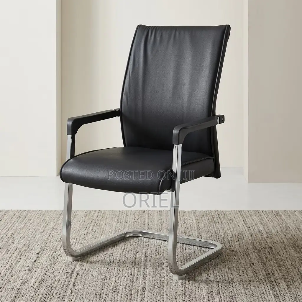 Office Chair : Modern Full Leather Visitor Chair