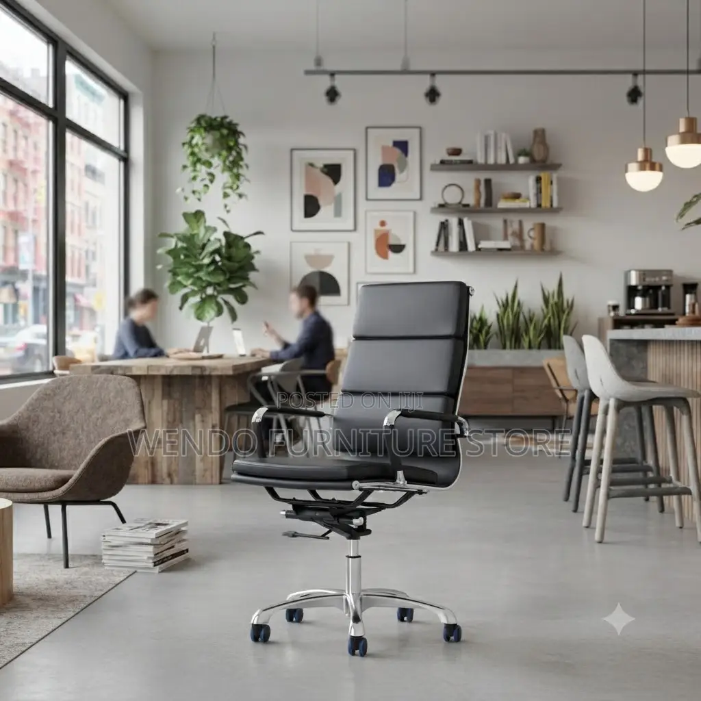 Office Chairs; Leather Executive Office Star Based Chairs