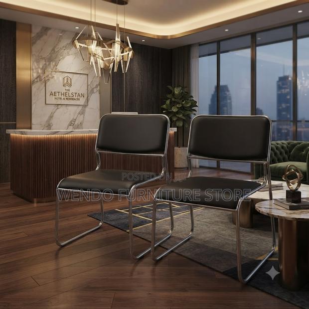 Office Chairs; Mid Backrest Leathered Office Reception Catalina Chairs