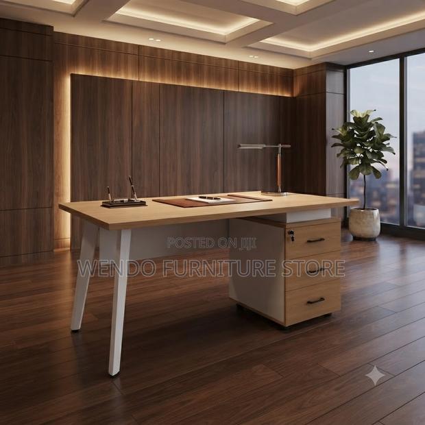 Office Desk; 1200mm Executive Desk With Metal Legs - main view