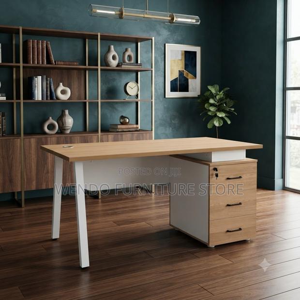Office Desk; 1200mm Executive Desk With Metal Legs - thumbnail 2