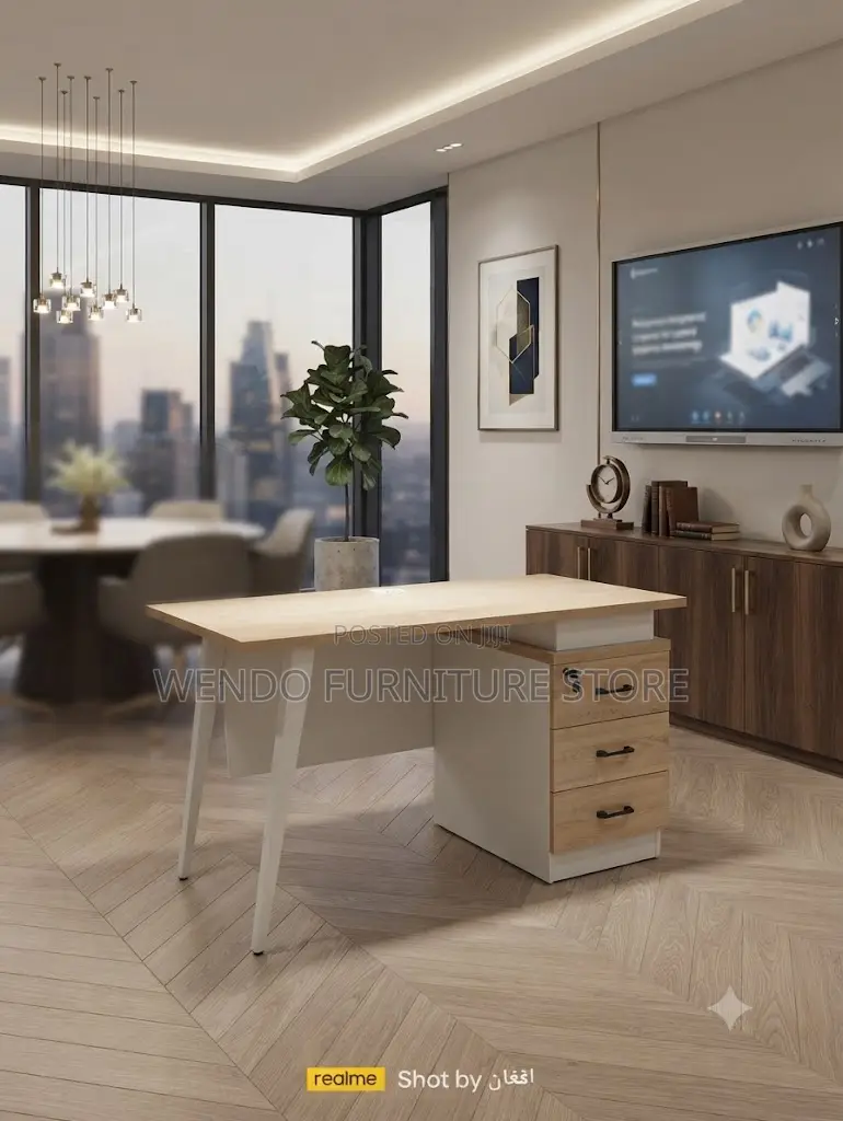 Office Desk; 1200mm Executive Desk With Metal Legs