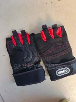Men’s Fitness _ Weightlifting, Gym Exercise Gloves With Wrist Strap