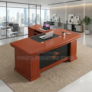 Office Desk; 2 Meters Executive Mahogany Office Boss Management Desk