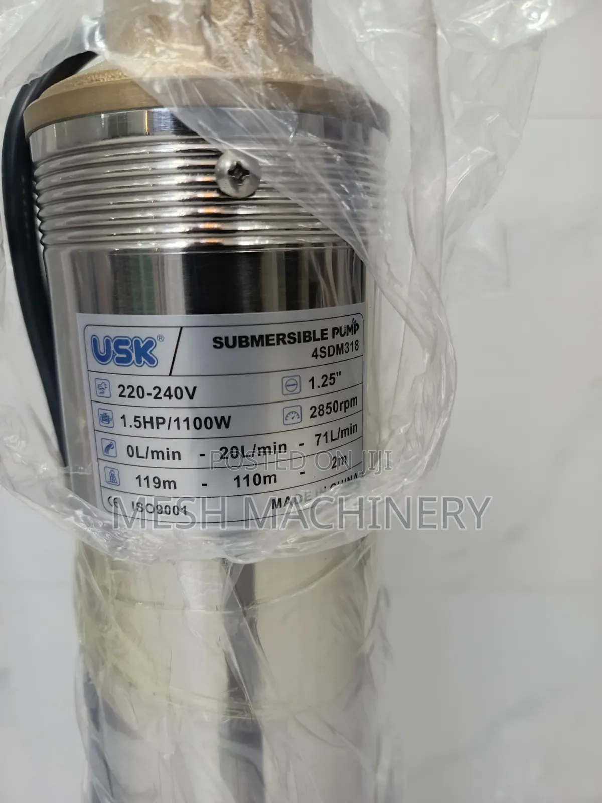 USK 1.5HP Submersible Water Pump