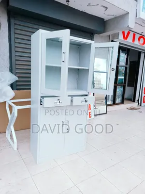 Half Glass File Cabinet