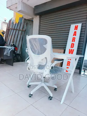 White Executive Office Table and a Chair