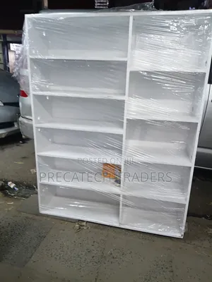 Modern Wooden Shoe Rack With Multiple Storage Shelves