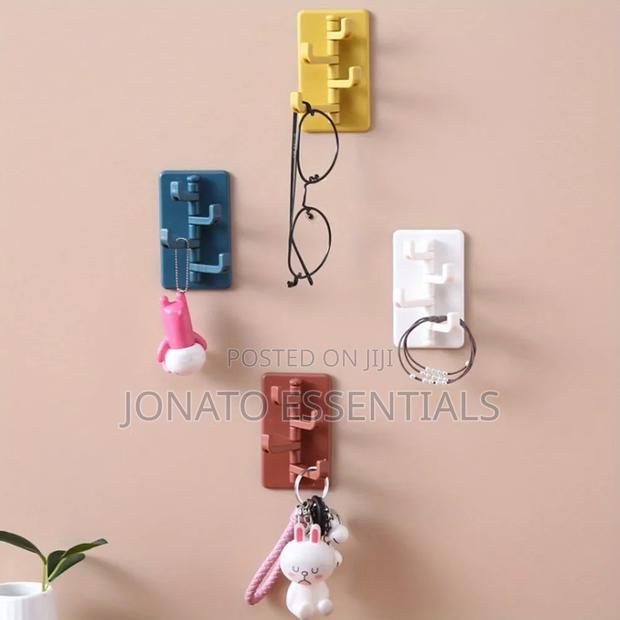 Self Adhesive Wall Hooks Heavy Duty Rotating Organizer - thumbnail 5