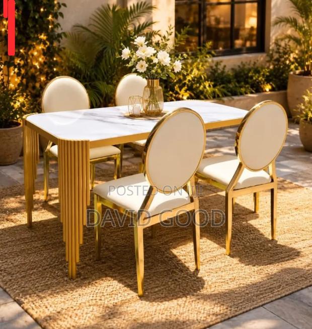 Golden Dining Table - main view