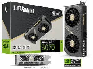 ZOTAC GAMING GeForce RTX 5070 Twin Edge 12GB GDDR7 Graphics Card