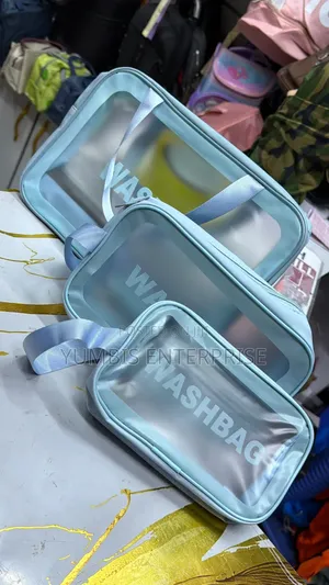 Blue Set of Wash Bags/Toiletries Bags