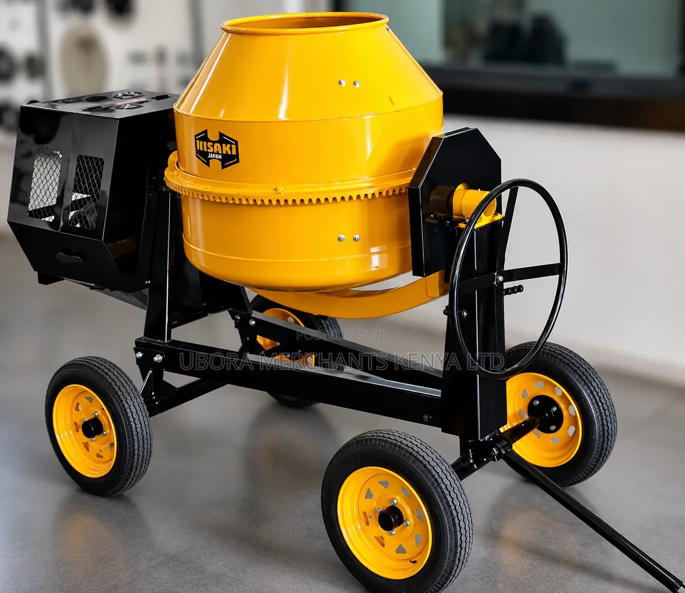 Hisaki Japan Diesel Concrete Mixer – 500 Litres, 10HP Diesel Engine