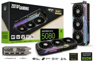 Zotac Gaming Geforce RTX 5080 Amp Extreme 16gb Gddr7 Graphics Card
