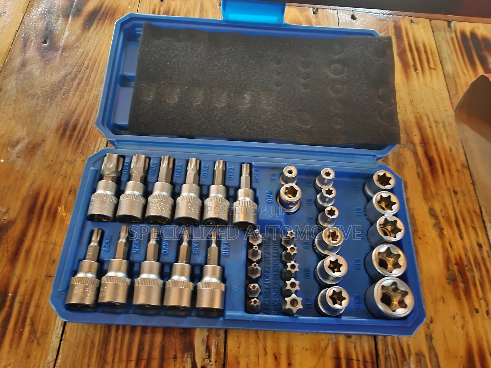 34 Piece Etorx and Torx Socket Bit Set Kit Male Female Torx Socket Set