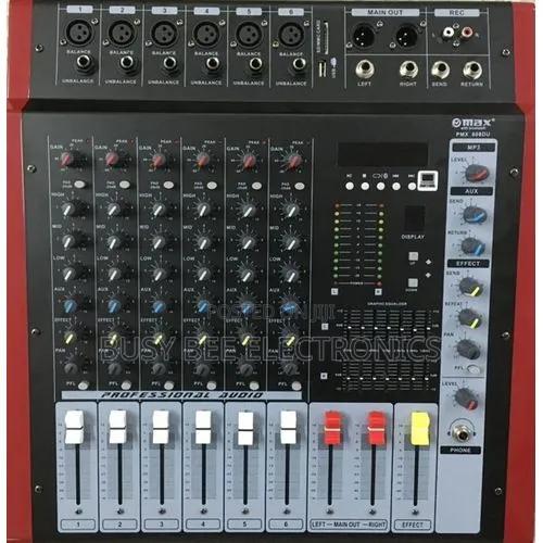 Max 6 Channel Powered Mixer - main view