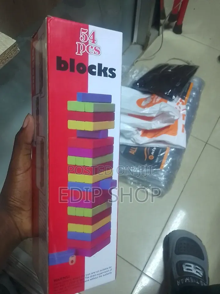 Colored 54 Pieces Jenga Blocks
