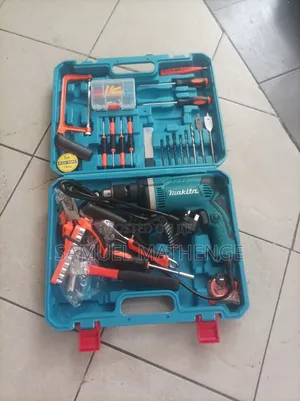 Complete Home Repair Tool Kit With Electric Drill, Screwdriver Set,