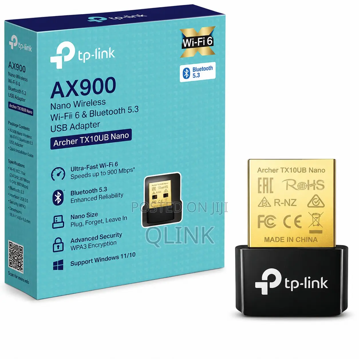 TP-Link AX900 Nano Wireless Wi-Fi 6 - TL-ARCHER TX10UB NANO