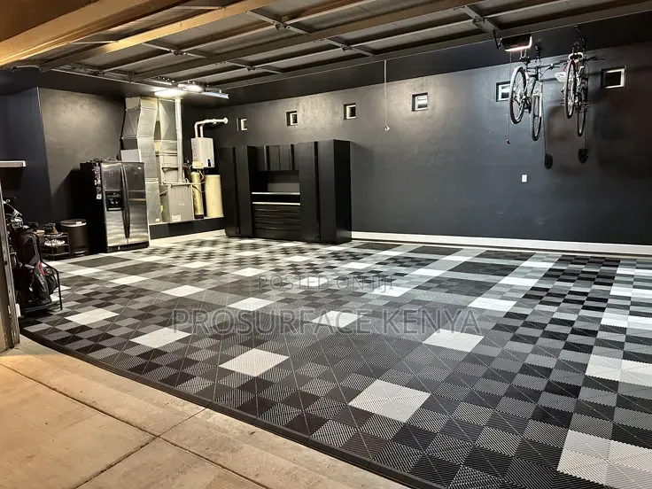 Anti-Slip PVC Interlocking Floor Tiles 40×40cm