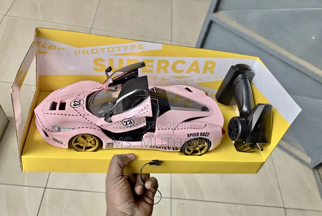Kids Ultra-Sleek, Pink Prototype Remote Supercar