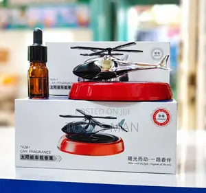Car Freshener Solar Helicopter Air Diffuser Dashboard Aromatherapy TA