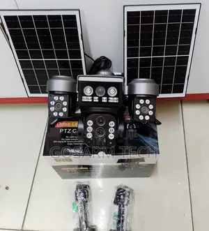 V380 4g Triple Lens 3 Lens Dual Panels With 15x Zoom Solar Camera