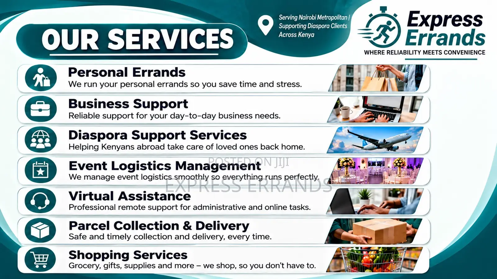 Errand Running in Nairobi and Across Kenya for Diaspora Clients
