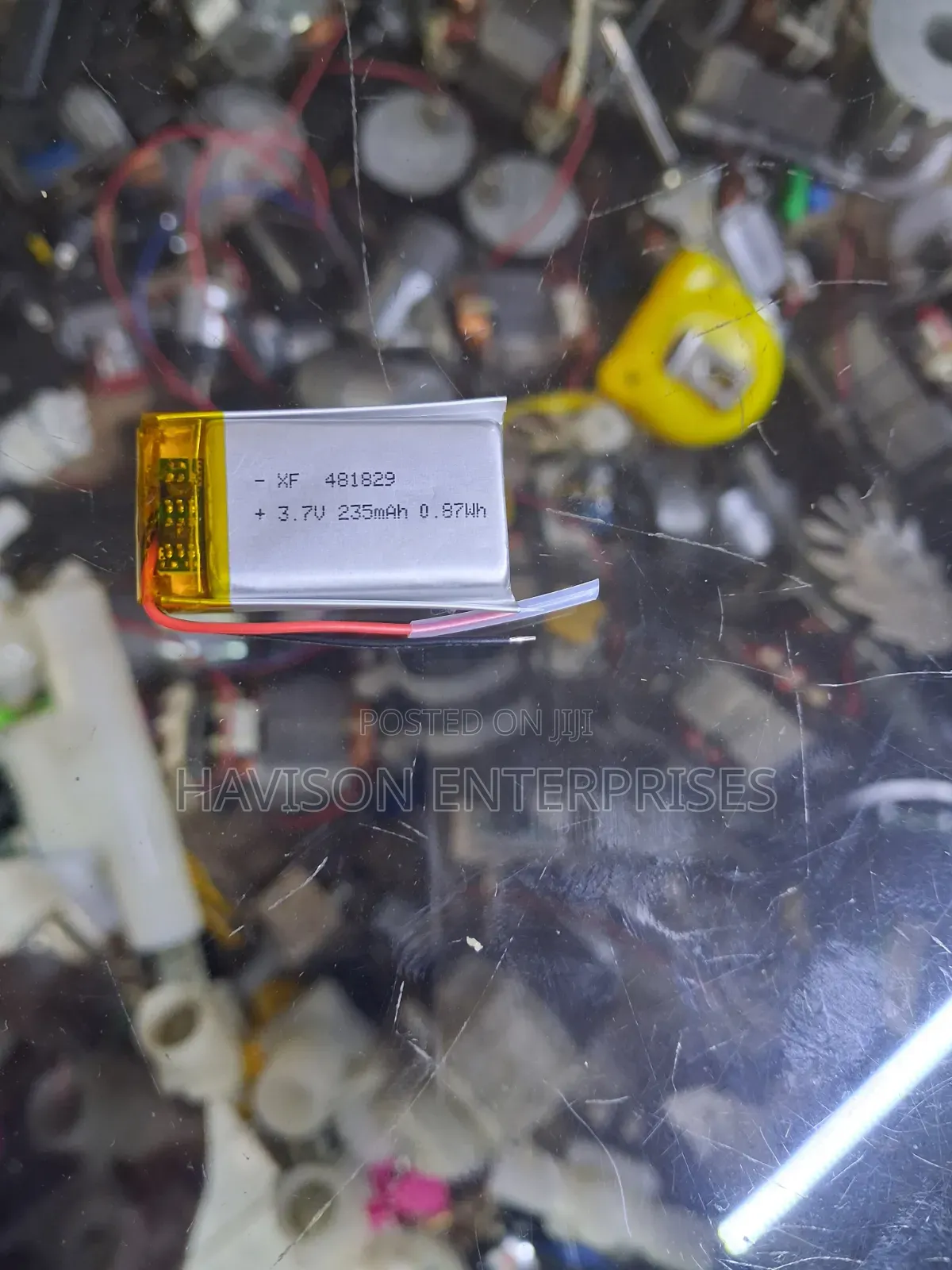 3.7V 235mAh Rechargeable Battery