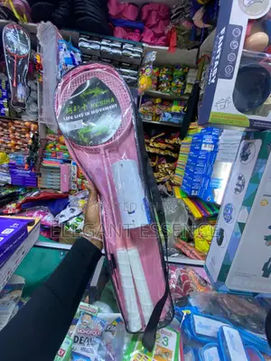 Badminton Luminous Racquet Pair Shuttle Cock With Full Cover