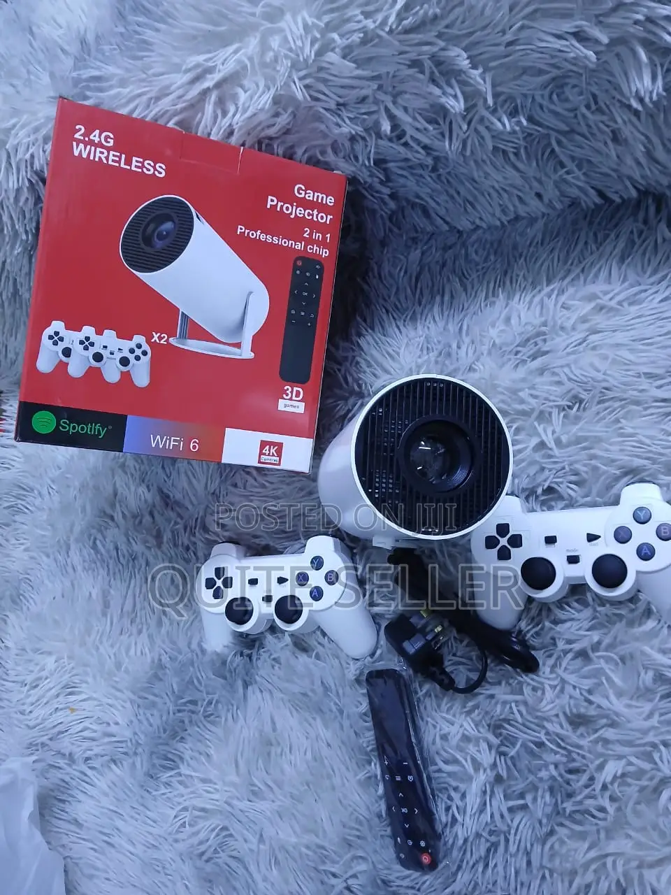 Portable Smart Gaming Projector 2-in-1 With Built-in Retro Games
