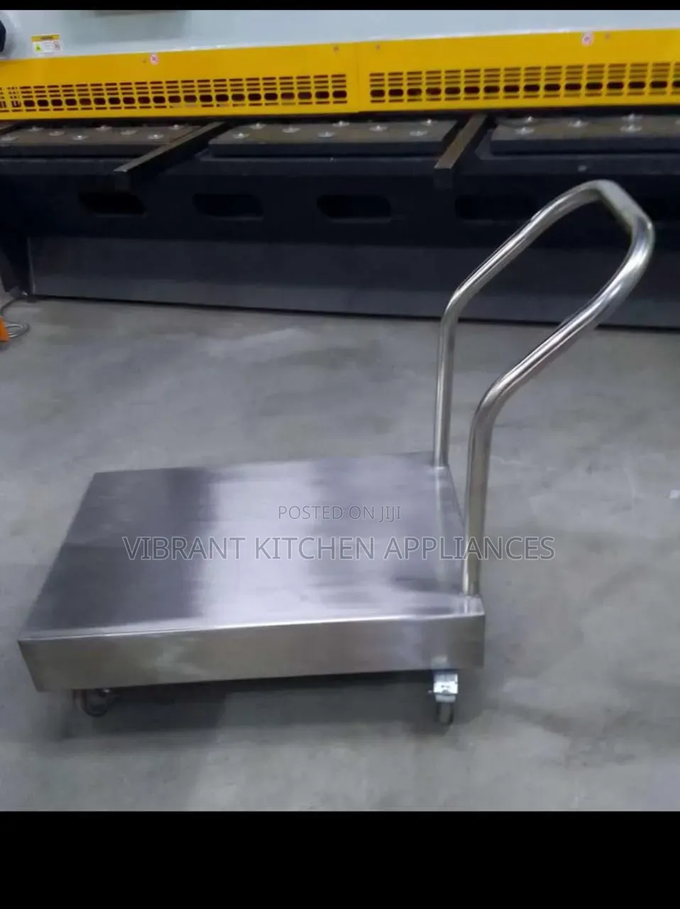 Heavy-Duty SS Transport Cart With Handle