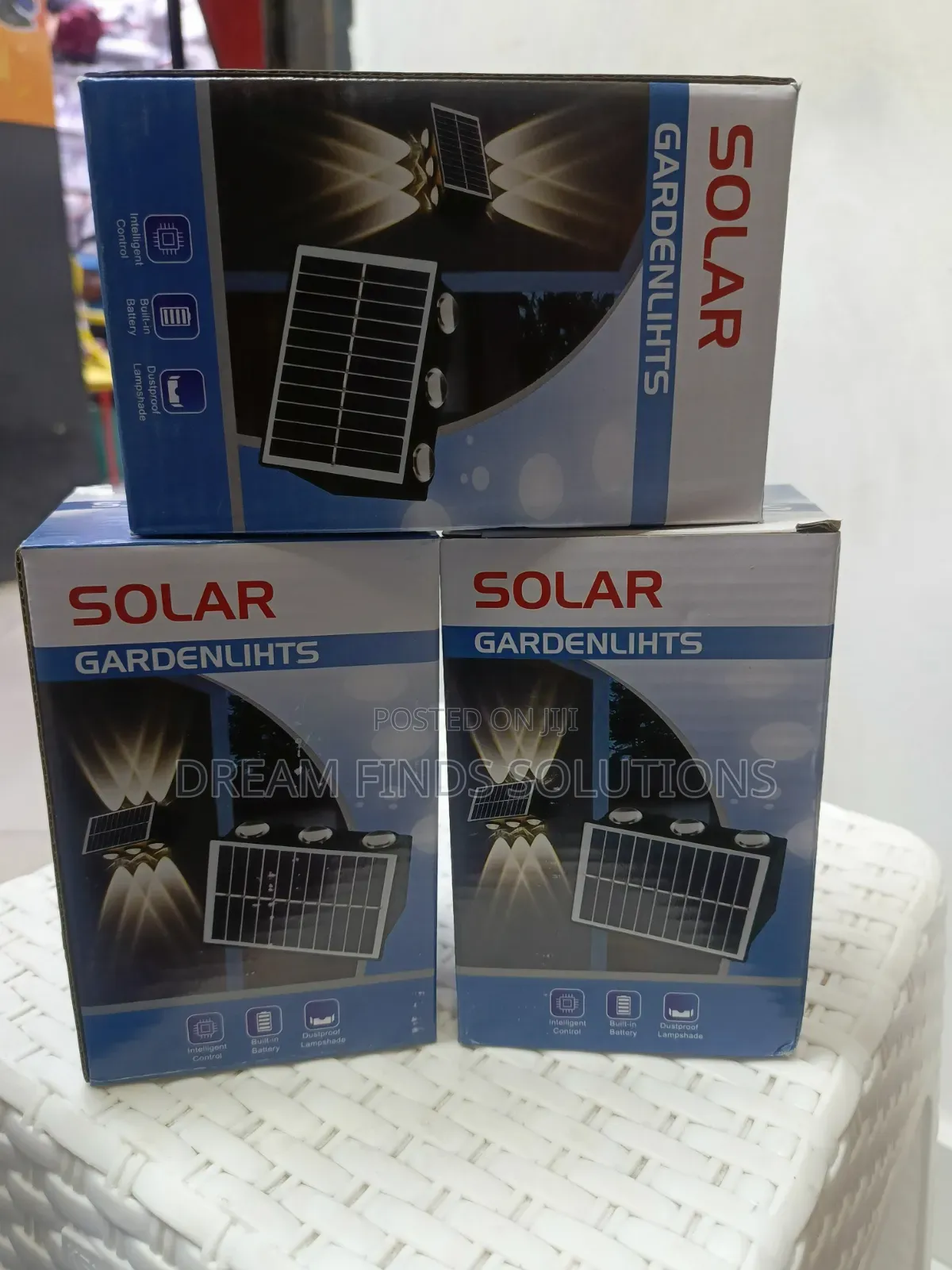 3 pcs.Ultra-Bright Up Down Solar Wall Lights – Waterproof Light