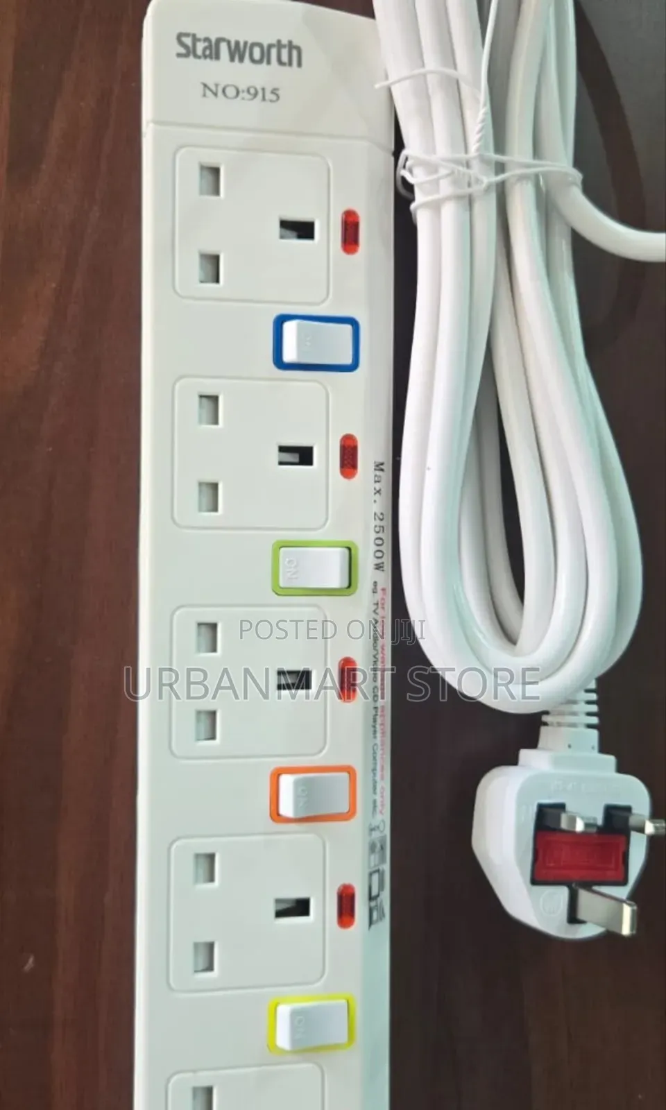 5-Meter 5-Way Power Extension Starworth