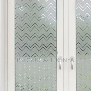 Geometric Frosted Film for Glass Walls Doors