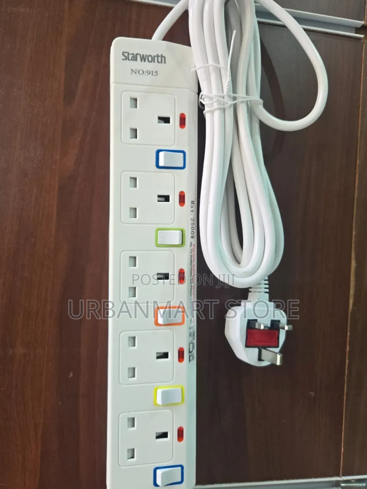 5M Electrical Extension for Home Use, 5 Ways