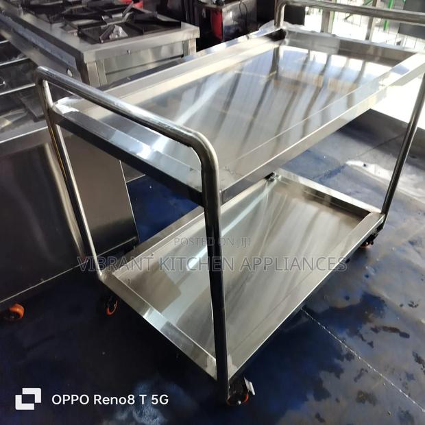 Heavy-Duty 2-Shelf Service Cart - thumbnail 2