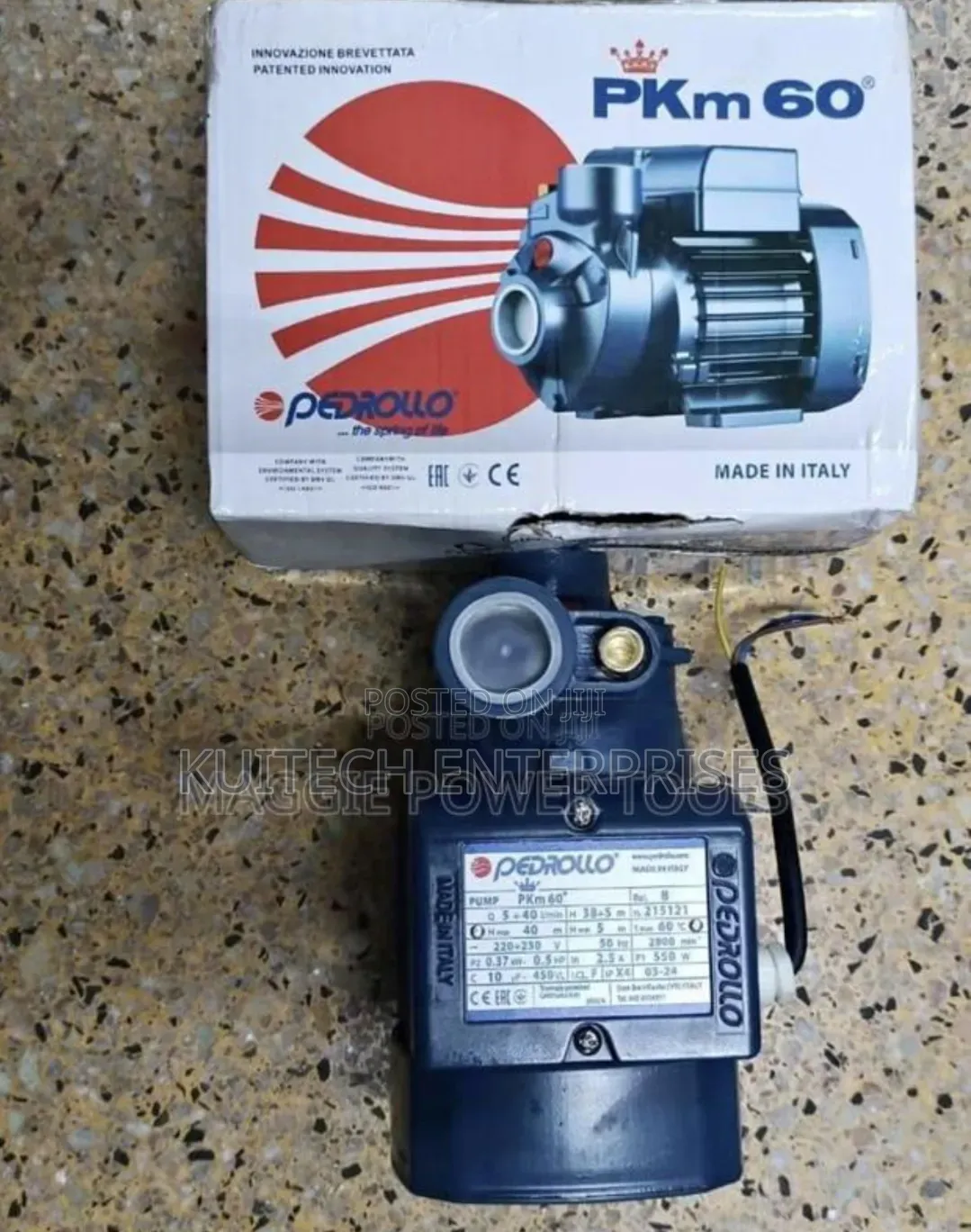 0.5hp Pedrollo Water Pump/ Surface Water Pump Made in Italy