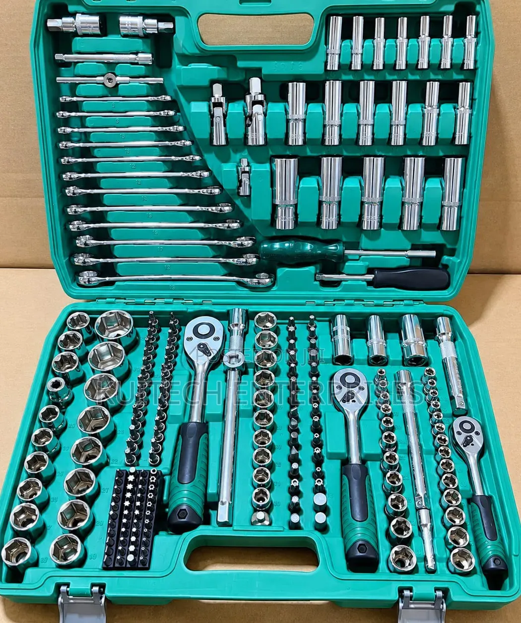 Chrome Vanadium Steel Spanner Set/216-PCS Professional Mechanic's Tool
