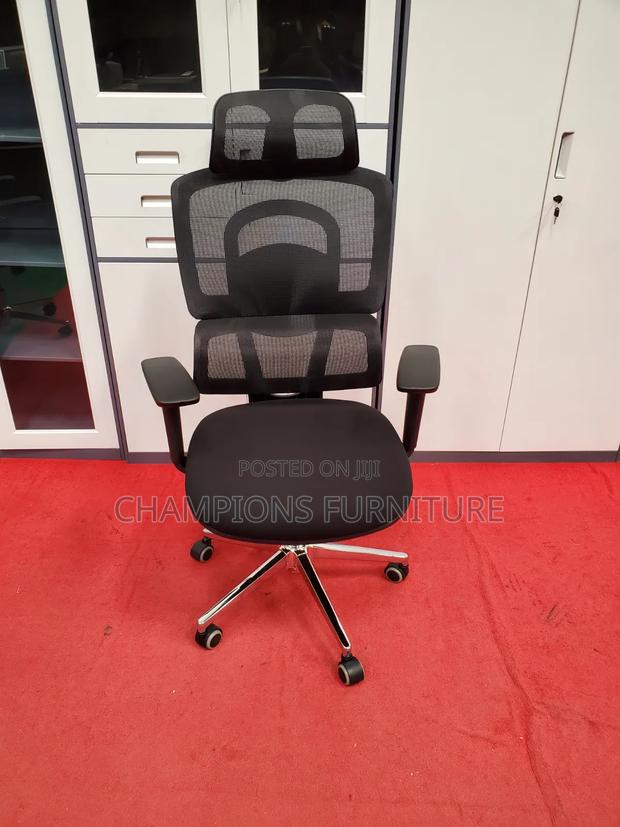 Orthopedic Office Chair With Headrest - main view