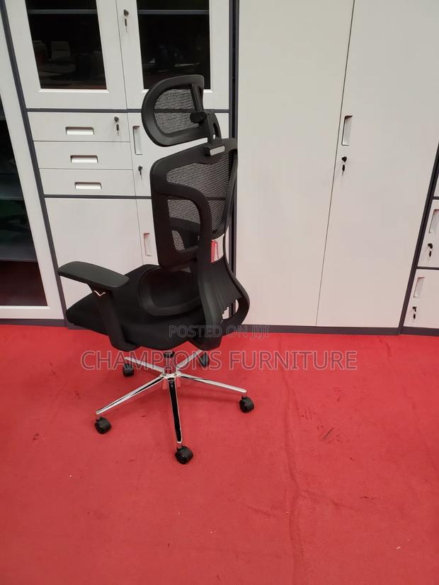 Orthopedic Office Chair With Headrest - thumbnail 2