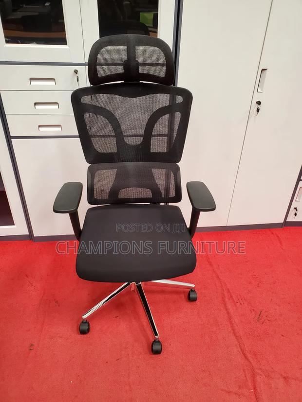 Orthopedic Office Chair With Headrest - thumbnail 3