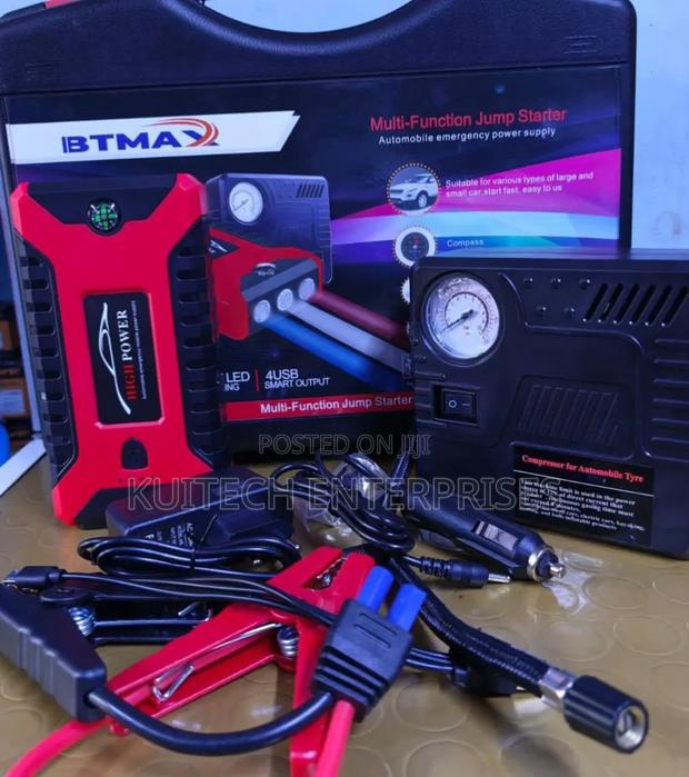Multi Function Jump Starter/ Jump Starter With Portable Compressor Kit - thumbnail 2