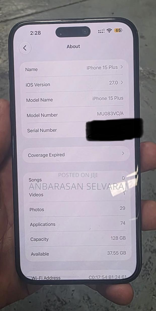Apple iPhone 15 Plus 128 GB Black - thumbnail 3