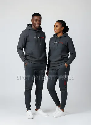 Paris Unisex Tracksuits. Suitable for Couples. Size SMALL - 3XL.