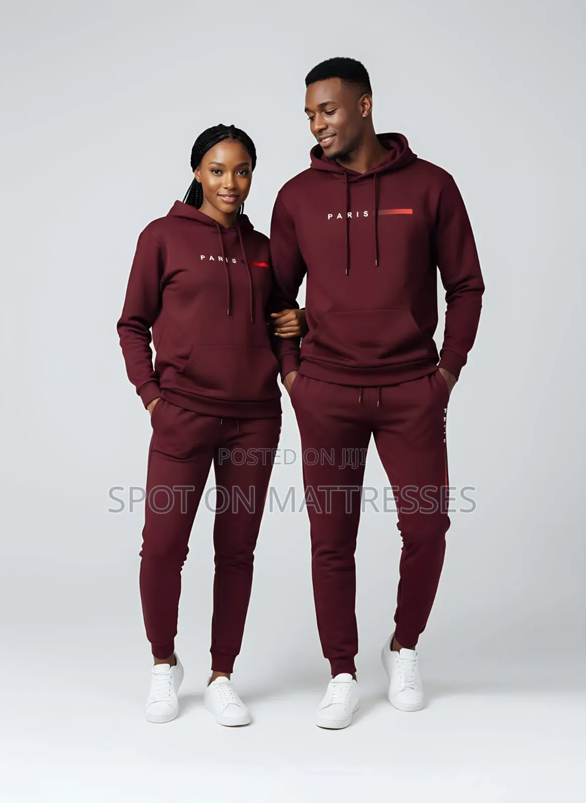 Paris Unisex Tracksuits. Suitable for Couples. Size SMALL - 3XL.